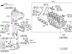 Protective cover for the catalytic converter RAV4-2014-2013