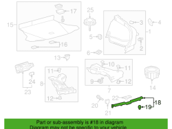 Prius trunk lid cover-2016