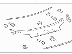 إطار صندوق السيارة الخارجي لسيارة لكزس NX300 موديل 2016