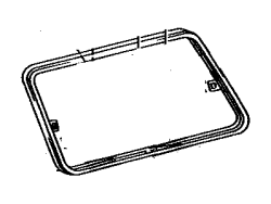 إطار الزجاج الأمامي لسيارة لاند كروزر - 92-97