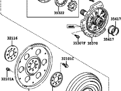 Camry 4-cylinder gearbox turbine-2006