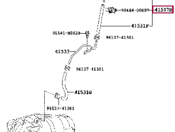 خرطوم صمام التفاضل الأمامي لاند كروزر-2008-2014