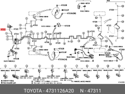 Brake pipe Haise-2005-2012