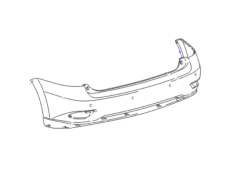 المصد الخلفي لسيارة لكزس RX350 موديل 2012-2009