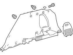الإطار الداخلي للرفرف الخلفي لسيارة RAV4-2013-2015
