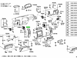 Silver frame next to the dashboard of Prado-2008