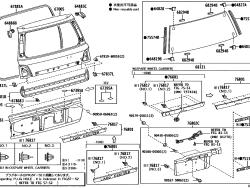 Logo on the trunk handle of the Land Cruiser Gold-2008