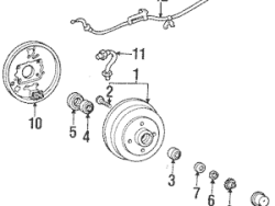 محور العجلة الخلفية لسيارة لاند كروزر 4500 موديل 1992-1997