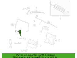 أنبوب خزان سائل غسيل الزجاج الأمامي لسيارة لاند كروزر 2005-2007