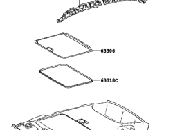 Darkrolla sunroof felt - 2014