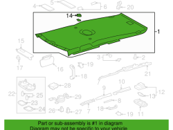 Full airbag roof felt FJ-2010-2012