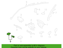 Airbag sensor-ES350-2011-2010