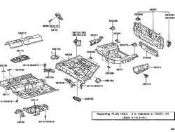 Rear tray under the trunk lid of the Camry-2005