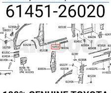 Lower sliding door sill Hiace high roof-2005-2014