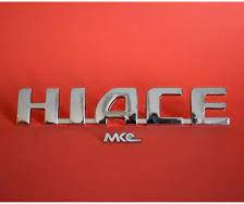 Logo on the trunk lid of the Hiace-2006-2008