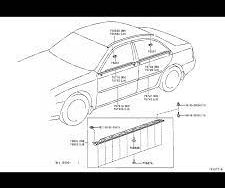 كامري 2005 - تقليم الباب الأمامي السفلي