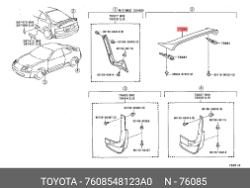 الجناح الخلفي لسيارة لكزس RX350 موديل 2009-2013