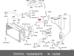 RAV4-2015-2013 Upper Radiator Reservoir Pipe