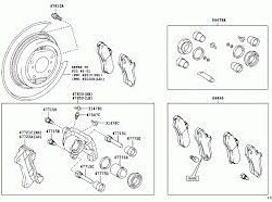ملحقات أسطوانة العجلة الخلفية لسيارة كامري أريون 2014-2007-1310