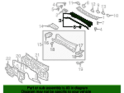 Lower windshield grille-FJ