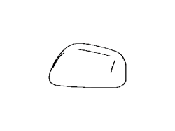 إطار المرآة السفلي لسيارة لاند كروزر 2012