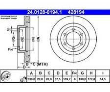 قرص العجلة الأمامية برادو-2005-2009