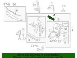 غطاء الرادياتير العلوي لسيارة لاند كروزر 2008-2013