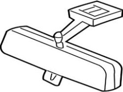 مرآة داخلية لسيارة لاند كروزر على السقف - 1998-2002