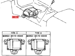 Camry Airbag Computer-2012-2014