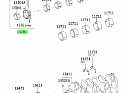 Corolla 2016 connecting rod