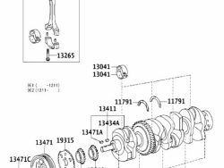Piston pin Camry RAV4-2014-2012-Lexus NX300-2017-2016