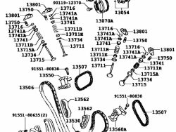 وسادة سلسلة محرك ديزل هيلوكس 2GD-2018