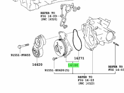 Lexus Hybrid-NX-2016 Water Pump