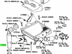 Air intake hose Land Cruiser-Prado-2009