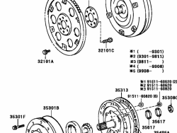 Rear door of oil pump transmission Land Cruiser-6-2005-2007