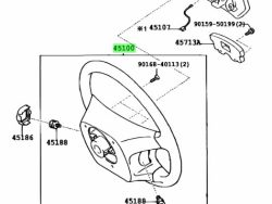 قفل عجلة القيادة لبرادو-2005-2008