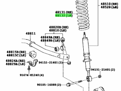 ممتص الصدمات الأمامي لاند كروزر-2008-2012