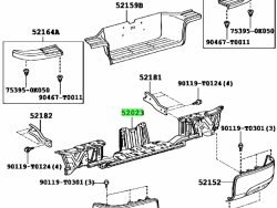 Hilux rear bumper-2016-2022