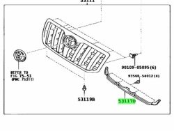 Window seal under Prado-2005-2009