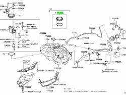 غطاء علوي لمضخة الوقود الكهربائية لسيارة ياريس كاشير موديل 2008-2010