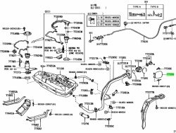 غطاء خزان الوقود الخارجي لسيارة كورولا - 2005-2007