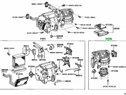 محرك مروحة كامل مع هيكل لسيارة برادو 2005-2008